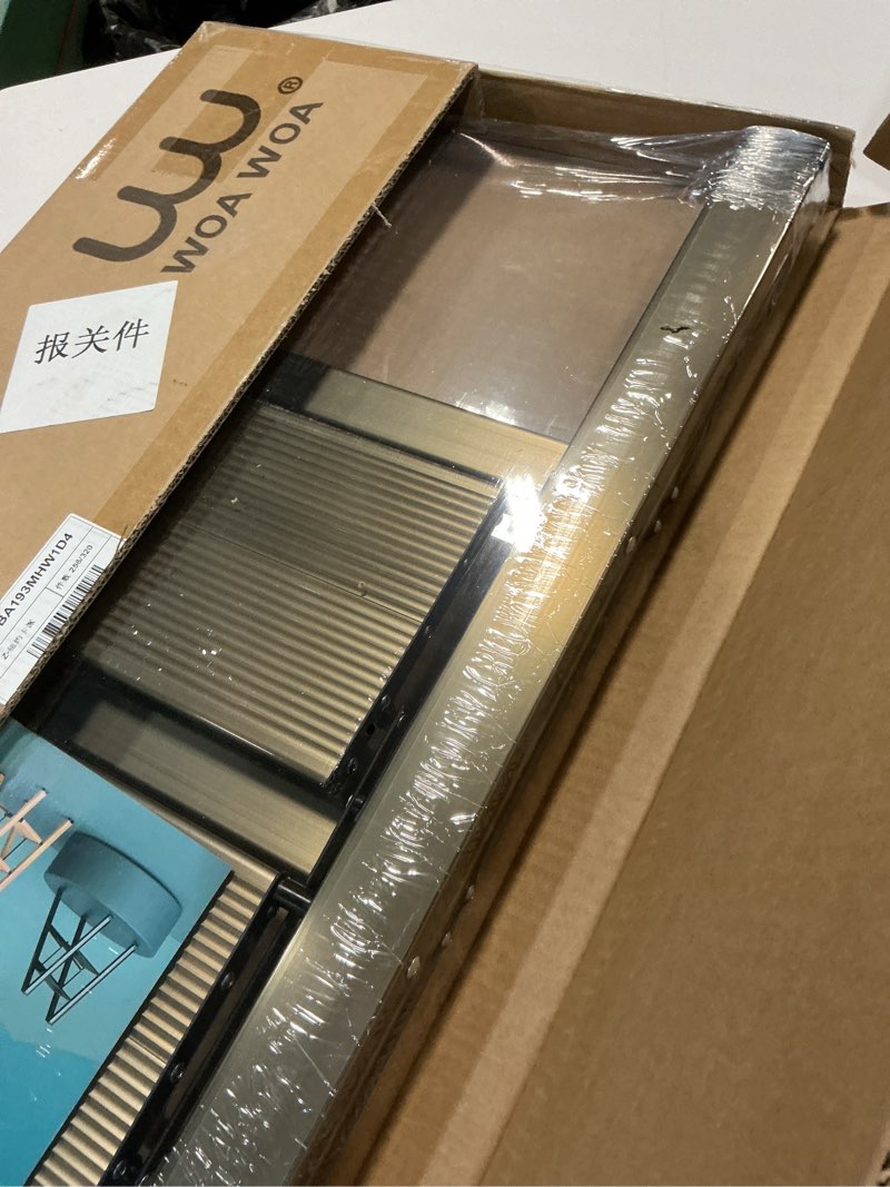 Condition photo showing New/Like New for WOA WOA 2 Step Ladder, Foldable Step Stool, Aluminum Lightweight Ladder for Home Kitchen Closet, Anti-Slip Pedals, Ease of Folding, Portable, 300lbs Capacity - Gold 2 Step Brown Gold