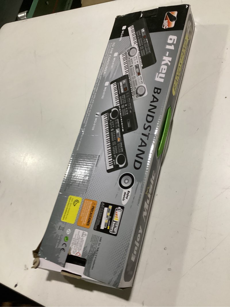 Condition photo showing As Is for 61 Key Piano Keyboard, Beginner Electronic Keyboard for Kids with Teaching Mode, 6 Demo Songs, 16 To