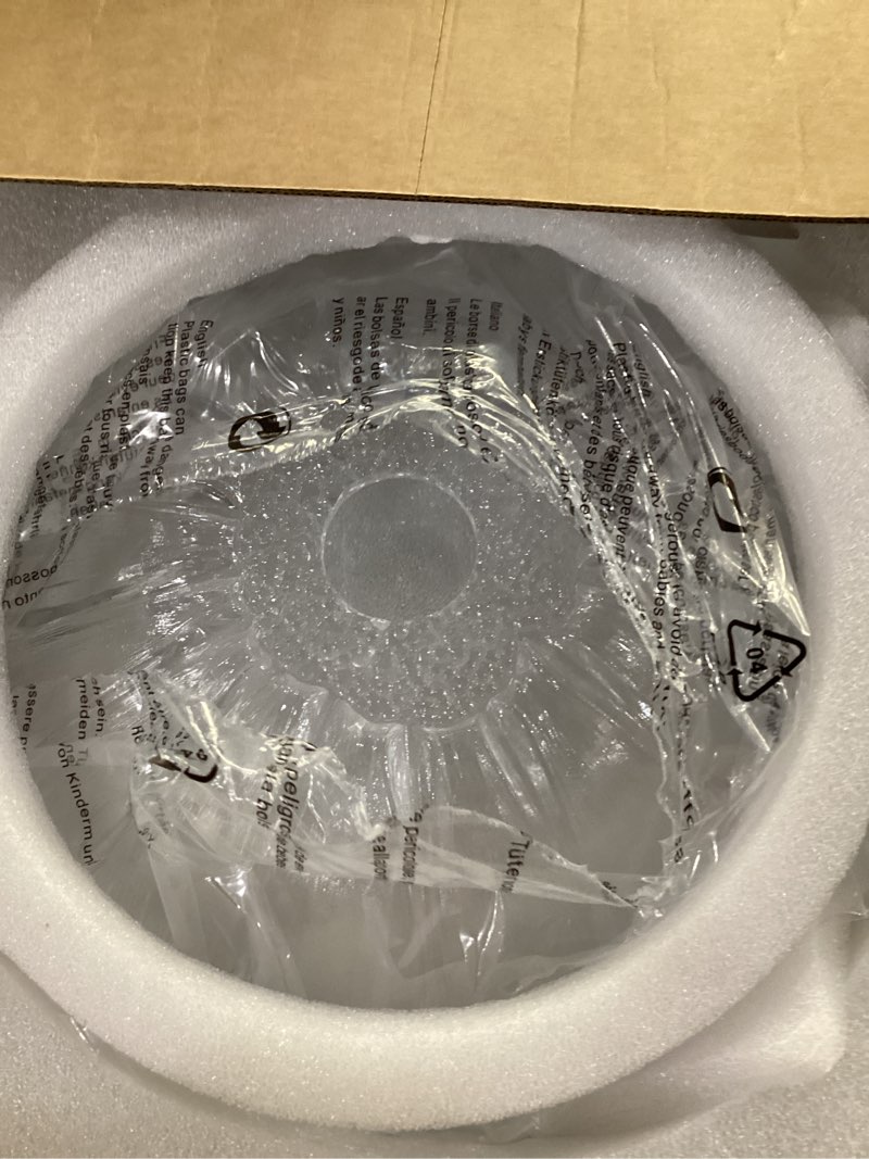 Condition photo showing Good Condition for flower glass 3 lights ceiling light - gold vintage mid century chandelier | floral semi flush mount lighting fixtures - modern art deco lamps for bedroom bathroom hallway foyer kitchen living room clear glass 3 lights