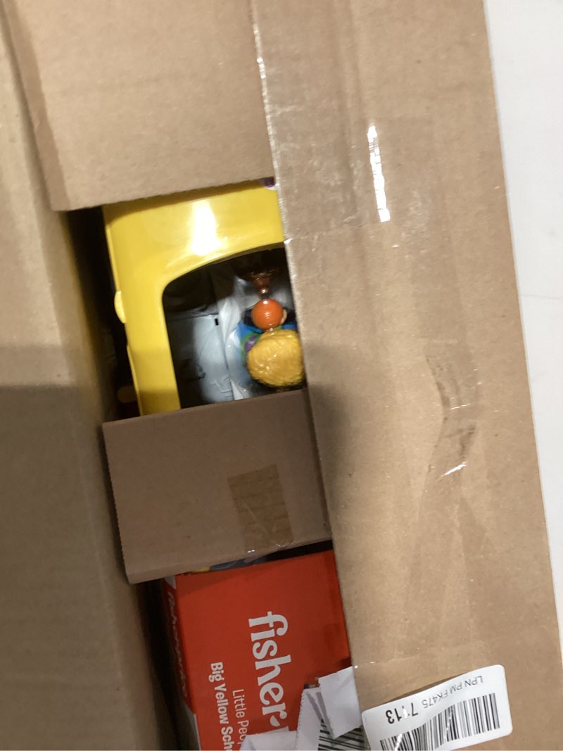 Condition photo showing New/Like New for Fisher-Price Little People Toddler Learning Toy, Big Yellow Bus Musical Pull-Along Vehicle for Pretend Play Kids Ages 1+ Years
