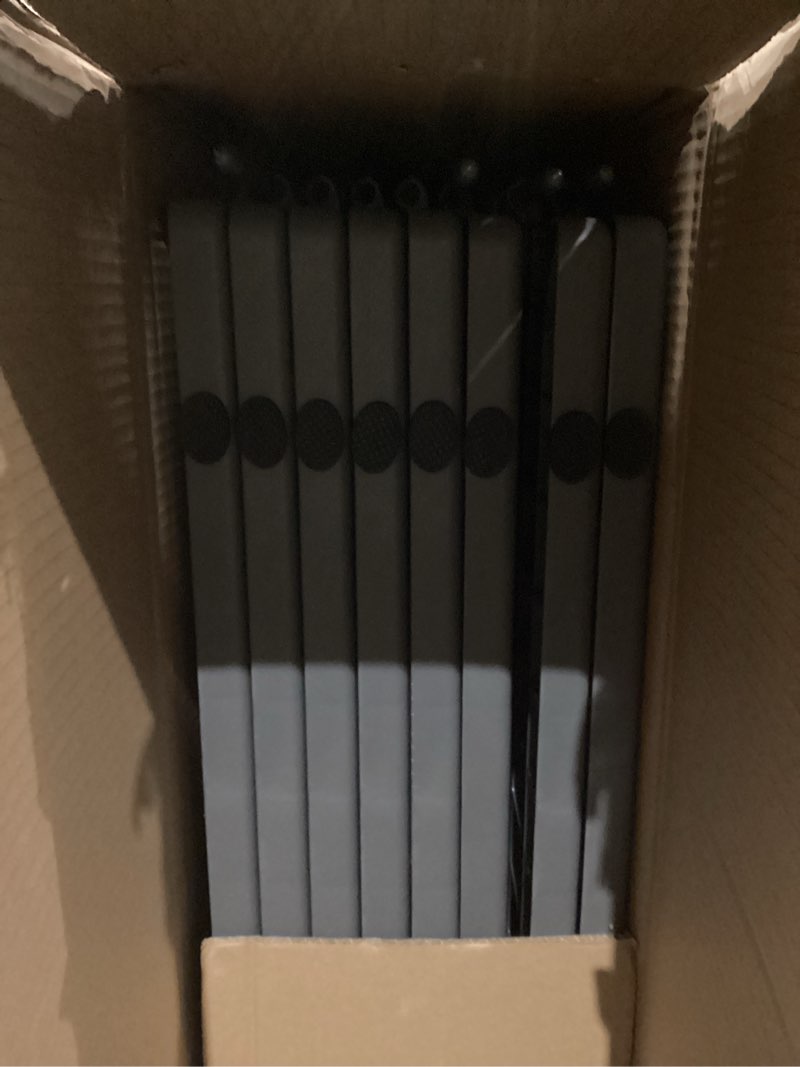 Condition photo showing As Is for Amazon Basics 8-Panel Octagonal Plastic Pet Pen Fence Enclosure With Gate, 28 inches, Grey