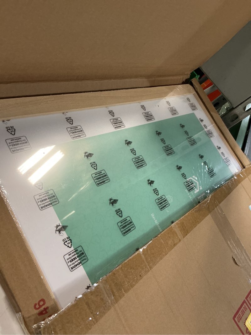 Condition photo showing Good Condition for LaVie Home 20x24 Picture Frame Beige Oak Wood Poster Frame, Display Pictures 16x20 with Mat or 20x24 Without Mat, Stable Frame and Polished Plexiglass, Horizontal and Vertical Format of The Walls 20x24 Beige Oak