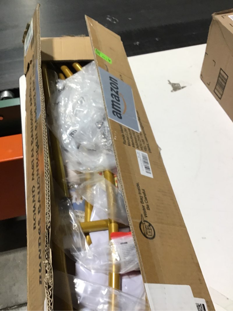 Condition photo showing Good Condition for LANGXUN 7.2ft Gold Metal Round Balloon Arch kit, Backdrop Circle Stand Arch Frame for Wedding Birthday Party Decoration, Graduation Decorations and Baby Shower Photo Background 7.2ft - Gold