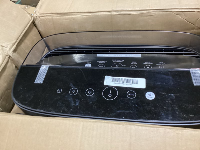 Condition photo showing Good Condition for Honeywell HEPA Air Purifier for Home, 2423 Ft² Rooms in 1 hour, Air Quality Monitor, Auto Mode, Reduces Allergens, Dust, Pollen, Pet Dander, Odors, Smoke, Black, HPA5300B 2400 sq. ft