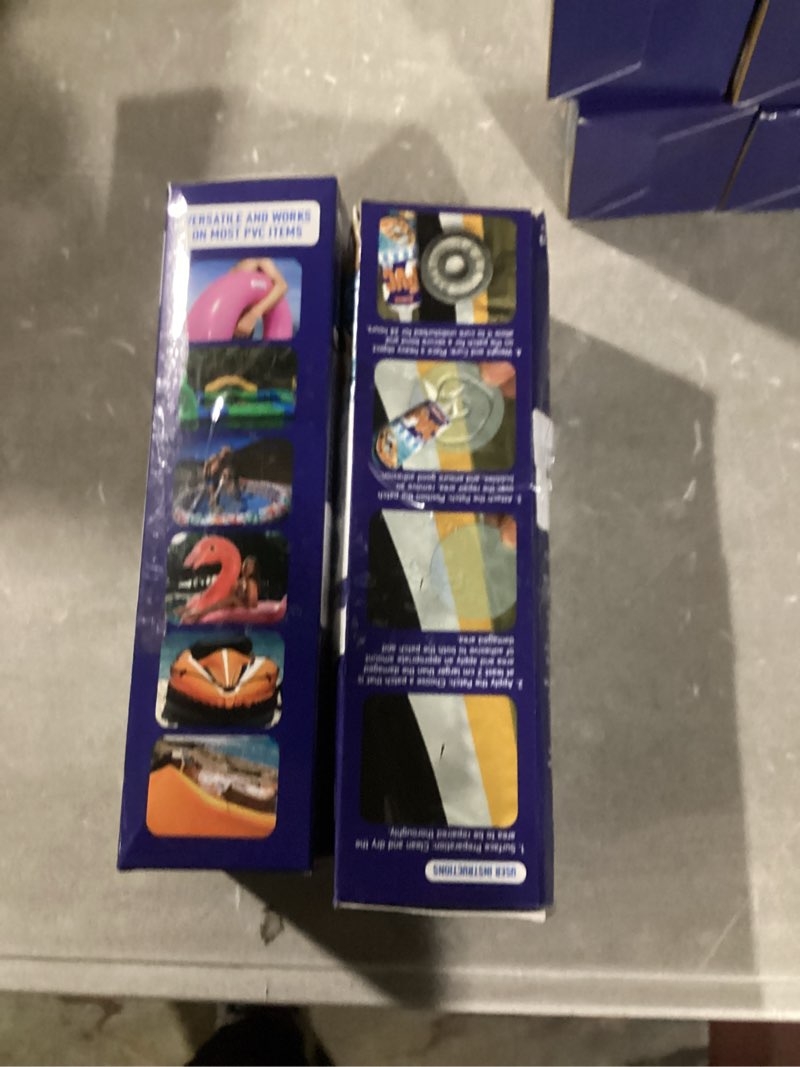 Condition photo showing Good Condition for Pool Patch Repair Kit, Transparent Air Mattress Repair Kit Waterproof PVC Glue for Inflatables, Air Mattress, Hot Tubs, PVC Boat, Bounce House, Kayak, Swimming Ring | UV-Resistant Heavy Duty