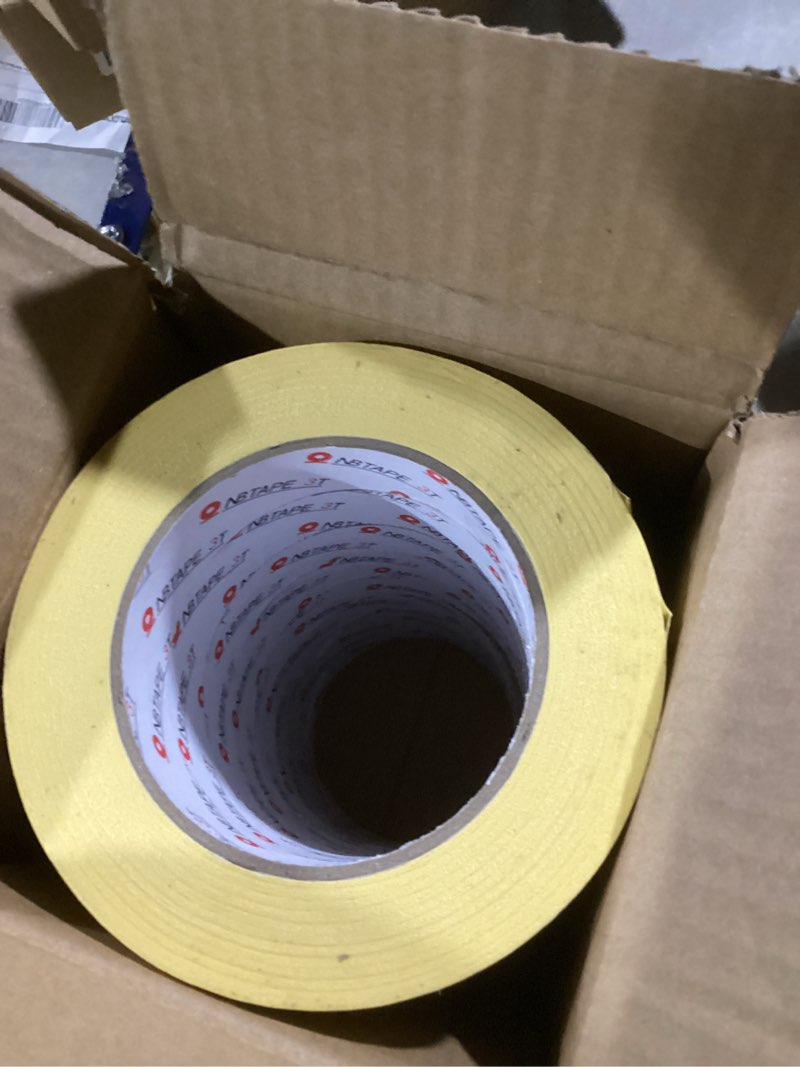 Condition photo showing Good Condition for Painters Tape 8 Rolls, (1 Inch × 55 Yards) Yellow Masking Tape, Heat-Resistant, General Purpose, Painter’s Tape for Wall, Painting, DIY, Spray Paint, Crafts, Labeling and Artistic Creation