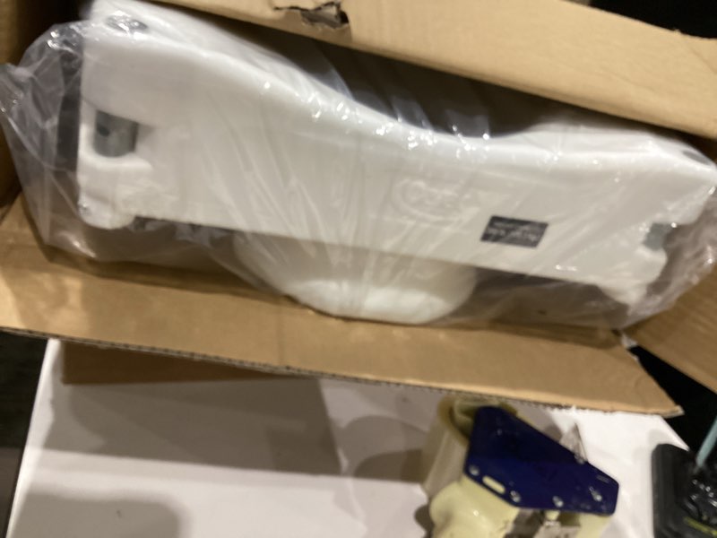 Condition photo showing Good Condition for carex e-z lock raised toilet seat with handles, 4.5 inch toilet seat riser with arms, toilet riser fits most toilets, elongated or round, toilet seat lifter, white