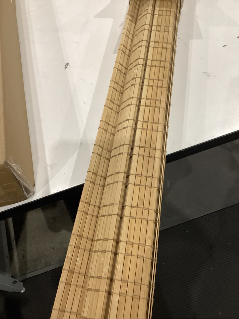 Condition photo showing Good Condition for similar )))bamboo blinds for outdoor patio, bamboo shades for windows, light filtering roller sun shade, bamboo blinds, bamboo shades, suitable for decks, porches, backyards.