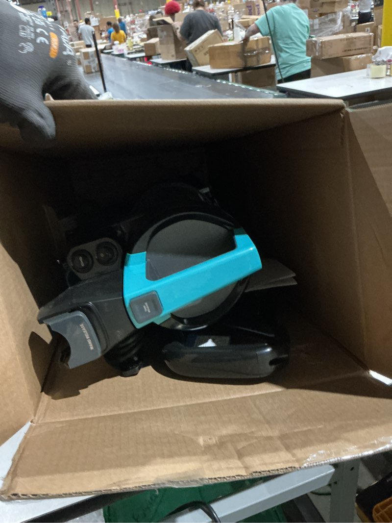 Condition photo showing As Is for bissell 2998 multiclean allergen lift-off pet vacuum with hepa filter sealed system, lift-off portable pod, led headlights, specialized pet tools, easy empty dirt tank mulitclean lift-off