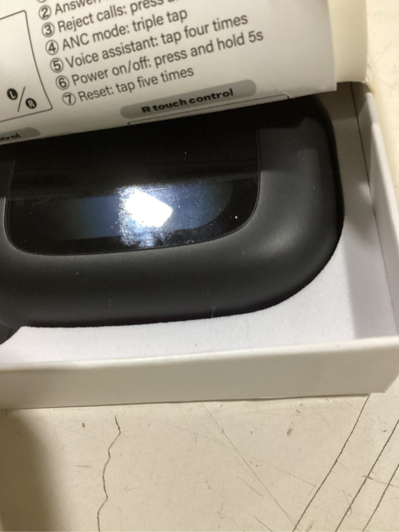 Condition photo showing Good Condition for leemc all-in-one wireless earbuds, bluetooth headphones 6.0, ear buds with touch screen, anc enc noise cancelling, 40h bass stereo sound over-ear earphones for ios, android, sports, workout, black