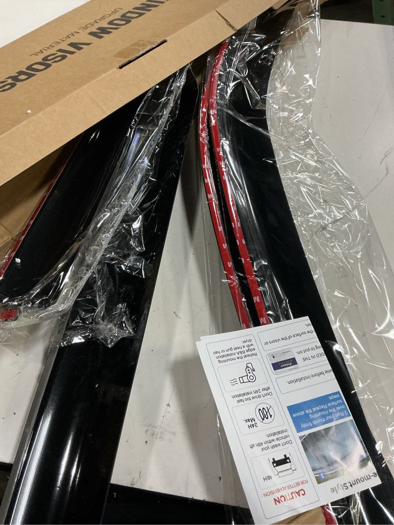 Condition photo showing Good Condition for window visors rain guards for 2022-2026 toyota tundra double cab, out-channel window vent wind deflectors visors shades for 22 23 24 25 26 tundra extended cab