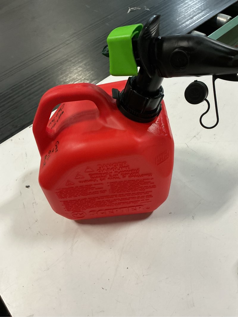 Condition photo showing As Is for scepter smartcontrol gasoline container - fr1g101 - 1 gallon