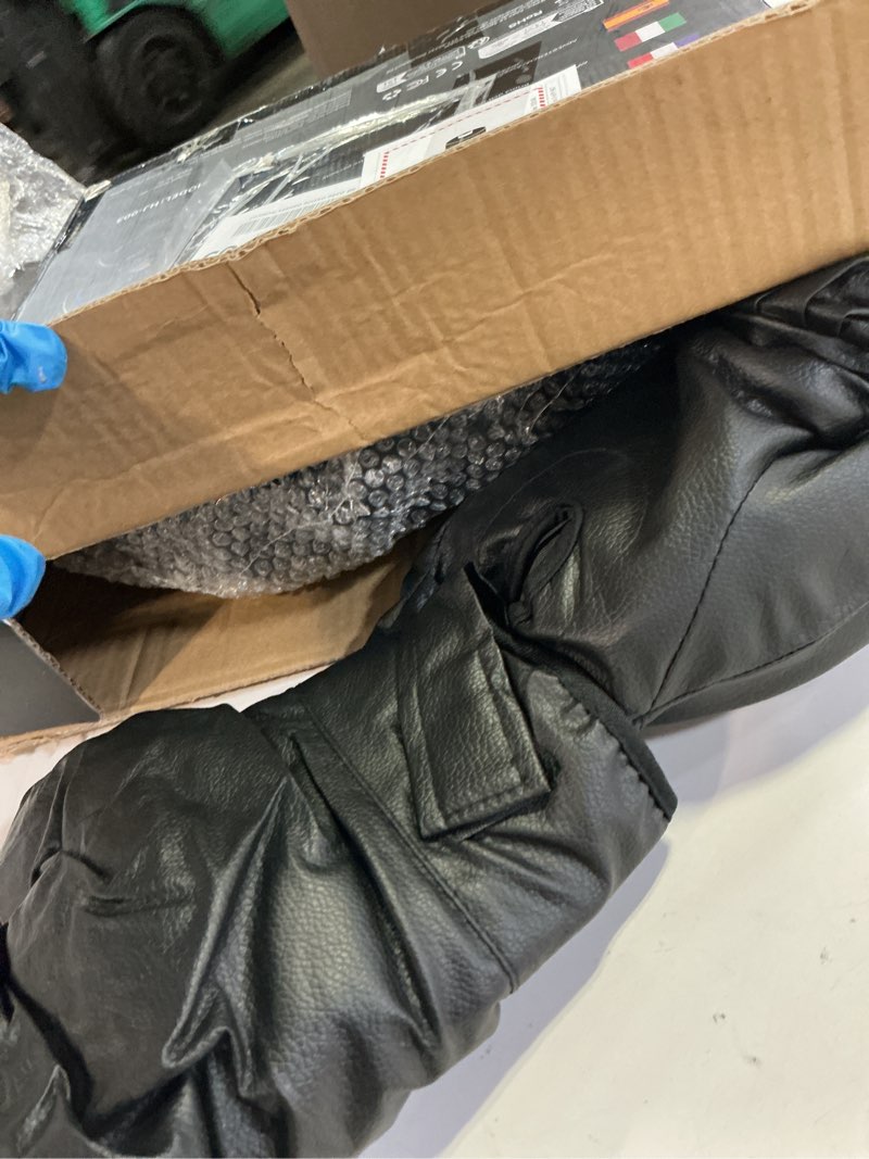 Condition photo showing As Is for music boxing machine, bluetooth, portable electronic music boxing machine with boxing gloves, adult & kids training equipment for home, gym, office fitness workout extra l