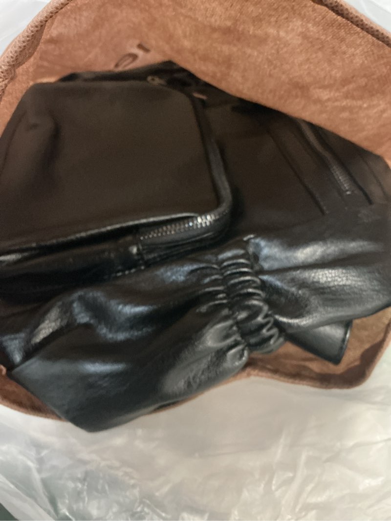 Condition photo showing New/Like New for uromee travel backpack purse for women vegan leather ladies fashion tassel shoulder bag convertible 0243 black