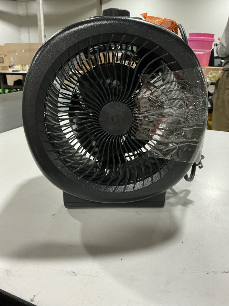 Condition photo showing As Is for Utilitech 1500 -Watt Fan Compact personal Indoor Electric Space Heater with Thermostat