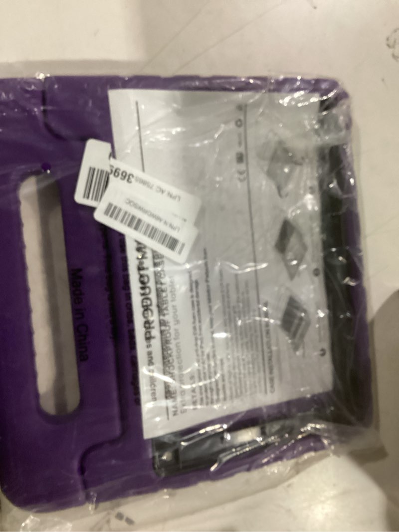 Condition photo showing Good Condition for Kids Case for Onn 10.1 Tablet Case 2024 Gen 4(Model:100135925),EVA Shockproof Lightweight Handle Stand Cover for Onn Tablet Case,Purple Purple for Walmart Onn 10.1 Gen 4 2024
