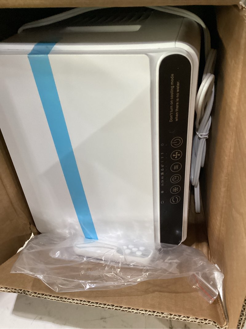 Condition photo showing Good Condition for portable air conditioners, 3-in-1 evaporative swamp air cooler 8l, windowless portable ac with remote, fast cooling, 7h timer, oscillation 90°, 3 modes air conditioner portable for room bedroom(black)