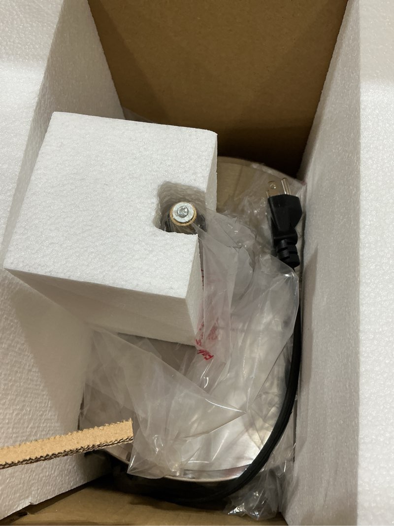 Condition photo showing Good Condition for 12 oz replacement kettle for popcorn machine 1350w kettle popper with lid, stirrer, gear shaft, and 3-prong plug by great northern popcorn