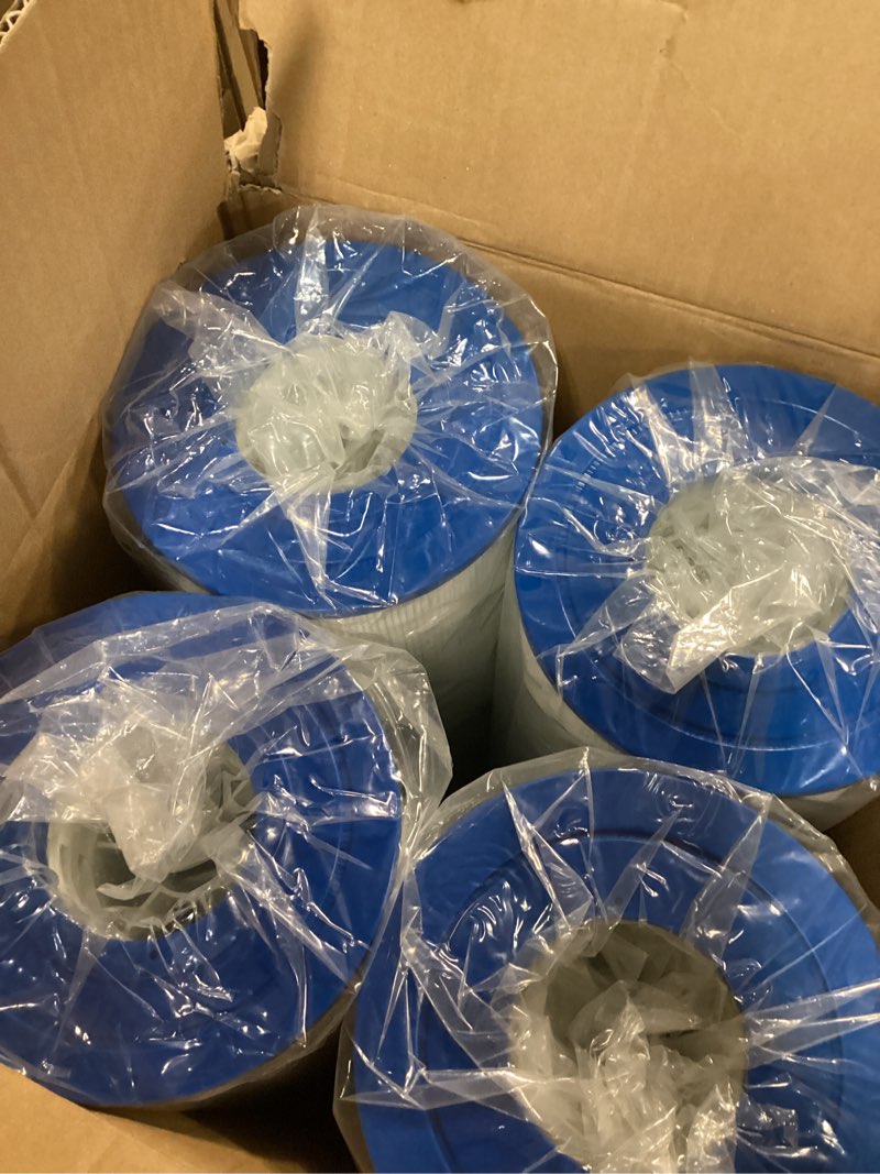 Condition photo showing New/Like New for 4-pack ccp520 pool filter cartridges, 520 sq.ft | replaces pentair clean & clear plus 520, pentair r173578, pleatco pcc130, 32 1/6" x 7"