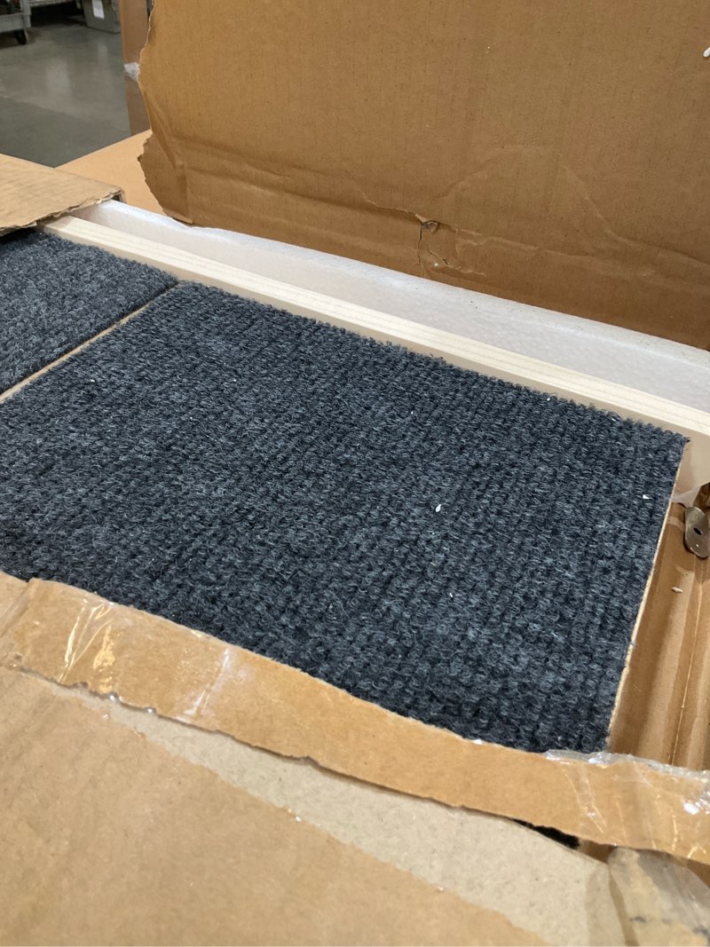 Condition photo showing Good Condition for luciphia wooden dog stairs for small dogs 2-in-1 foldable dog steps for beds cars couch anti-slip pet ramp with 3 steps indoor pet stairs for medium large older pets cats up to 220lbs 19.7"h x 23.6"l x 17.3"w-3 steps for sofas & low beds
