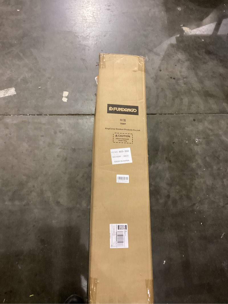 Condition photo showing New/Like New for FUNDANGO 10x10 Pop Up Canopy Tent, Beach Canopy Tent, Outdoor Sunshade Canopy with Quick Open Frame, Extra Eave&Wheeled Carry Bag, Silver Coated top, Khaki