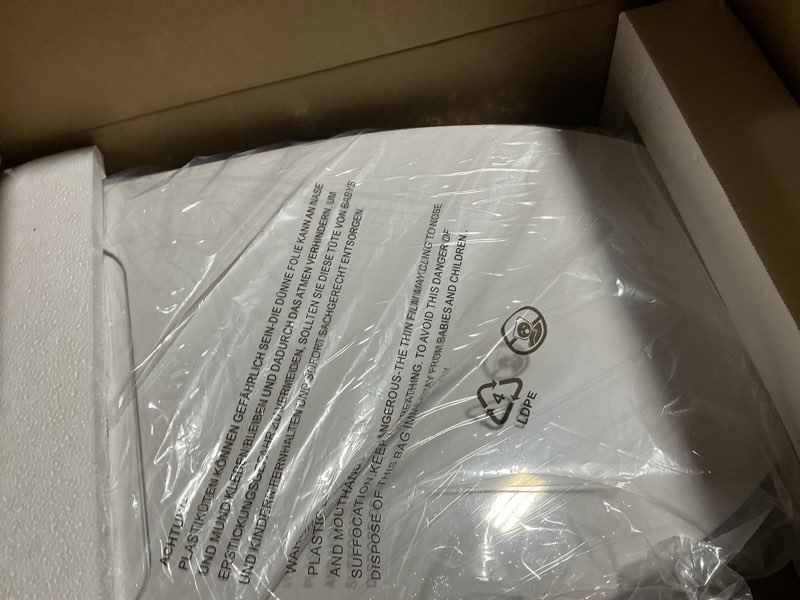 Condition photo showing Good Condition for Electric Bidet Toilet Seat, Elongated, Warm Water with Air Dryer, Heated Seat and Slow Close Lid, Front and Rear Wash, LED Nightlight, Wireless Remote, White, 101 Elongated+Electric