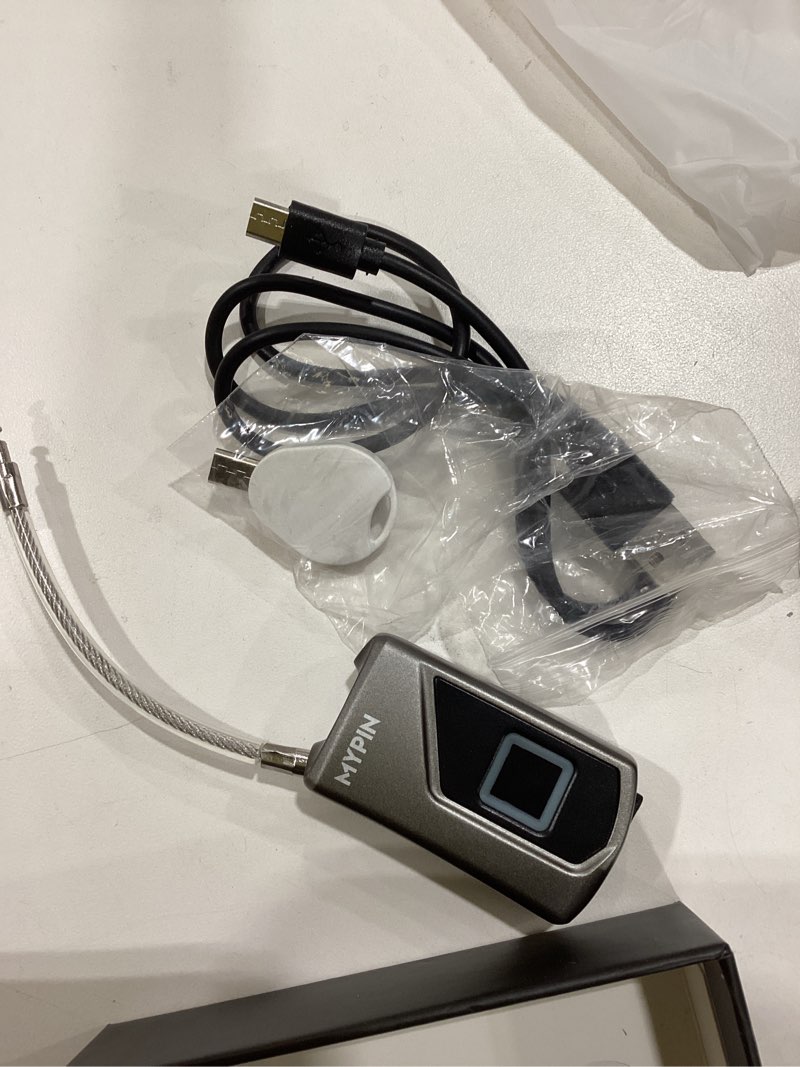 Condition photo showing Good Condition for Fingerprint Lock with Key Backup, Smart keyless Waterproof Fingerprint Padlock Ideal for Gym, Door, Suitcase, Luggage Backpack, Bike, Office