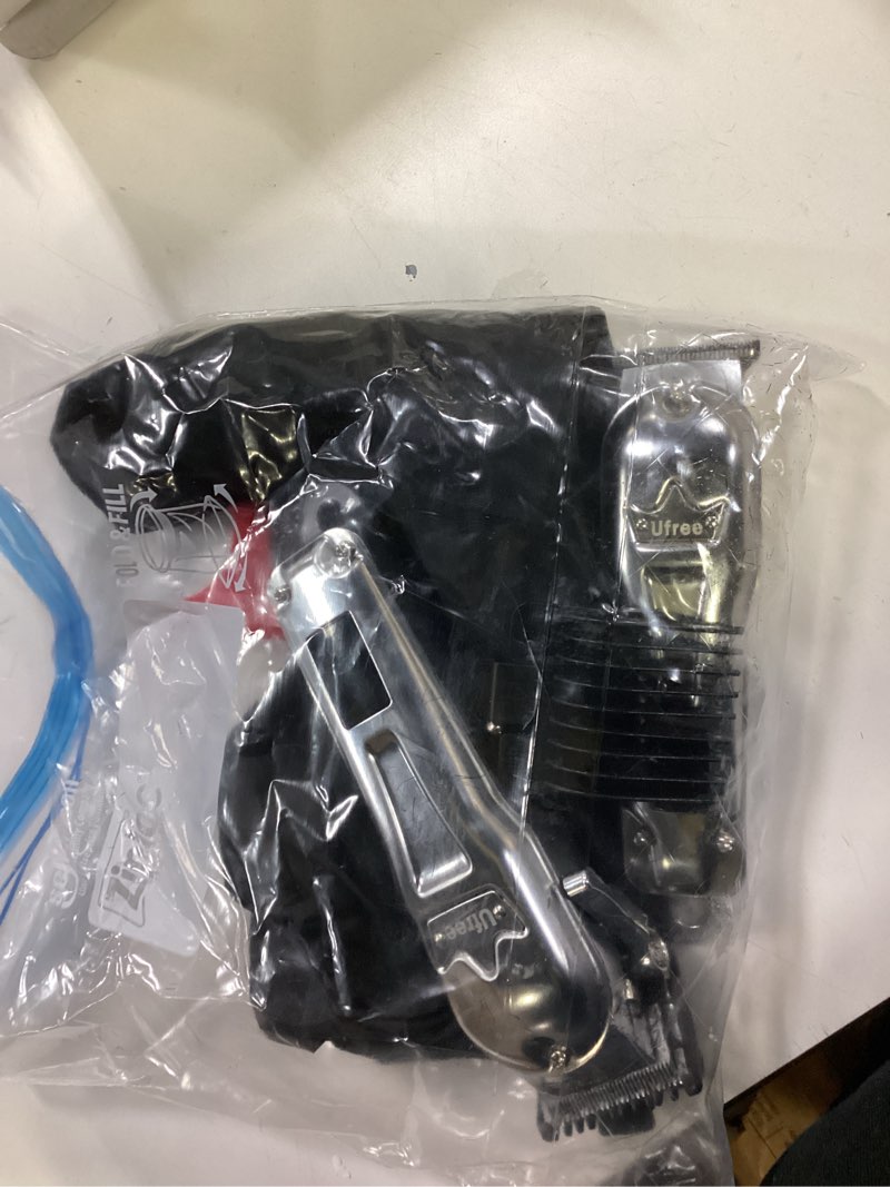 Condition photo showing As Is for Ufree Hair Clippers for Men Professional, Barber Clippers and Trimmers Set, Cordless Hair Clippers for Hair Cutting Kit with LED Display, Electric Hair Trimmer, Gifts for Men, Silver