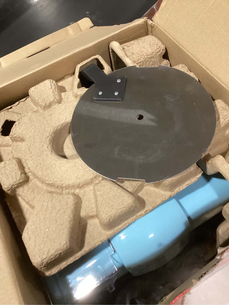 Condition photo showing Good Condition for West Bend Stir Crazy Movie Theater Popcorn Popper, Gourmet Popcorn Maker Machine with Nonstick Popcorn Kettle, Measuring Tool and Popcorn Scoop for Popcorn Machine, 4 Qt., Blue