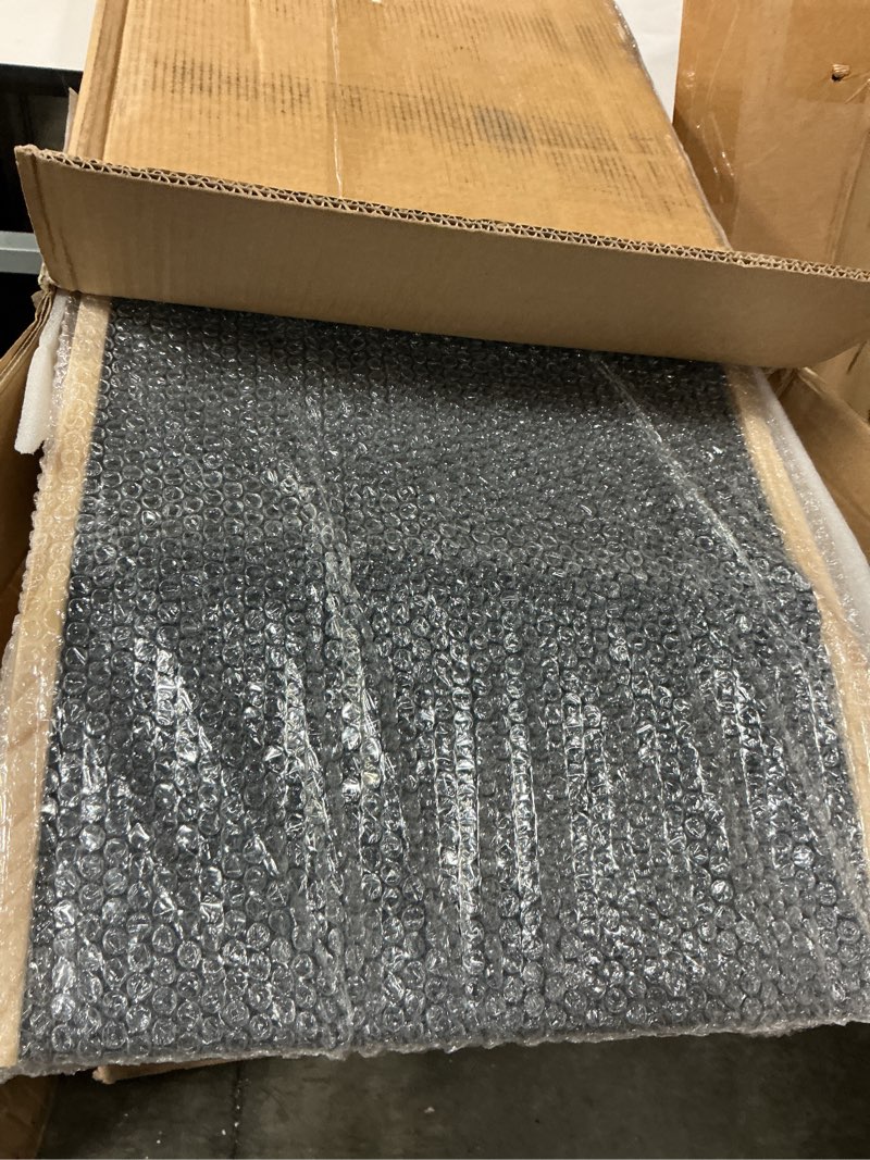 Condition photo showing Good Condition for dog ramp for couch, 49" long foldable pet ramp for small large dogs, dog ramps for bed, high traction with platform 6 adjustable heights 18" to 21.5" up to 220lbs, black black 49"x 17inch