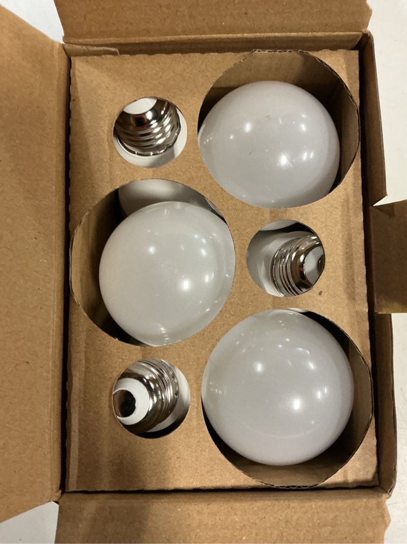 Condition photo showing New/Like New for a19 led light bulb, 100w equivalent light bulbs, 15w 5000k daylight, 1500 lumens, non-dimmable led bulb, e26 standard base for indoor and outdoor, etl listed, 6-pack