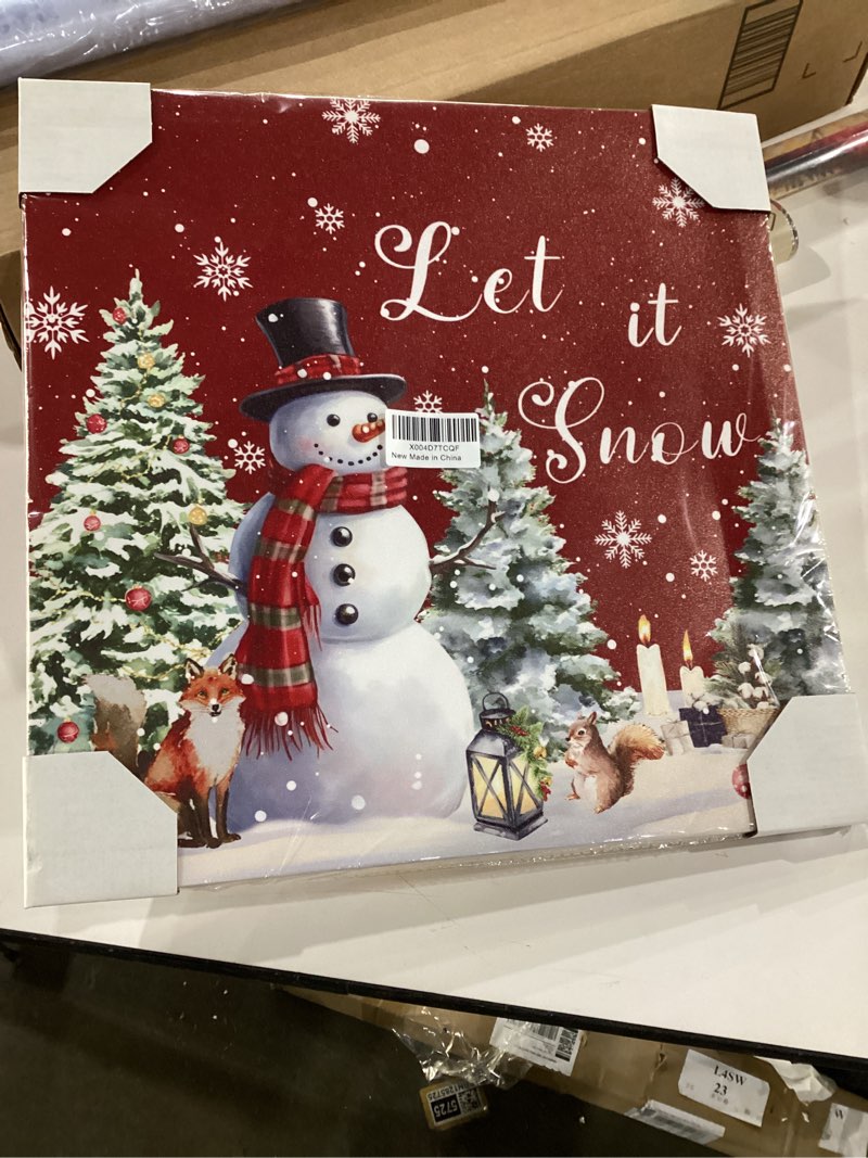 Let it snow wall art