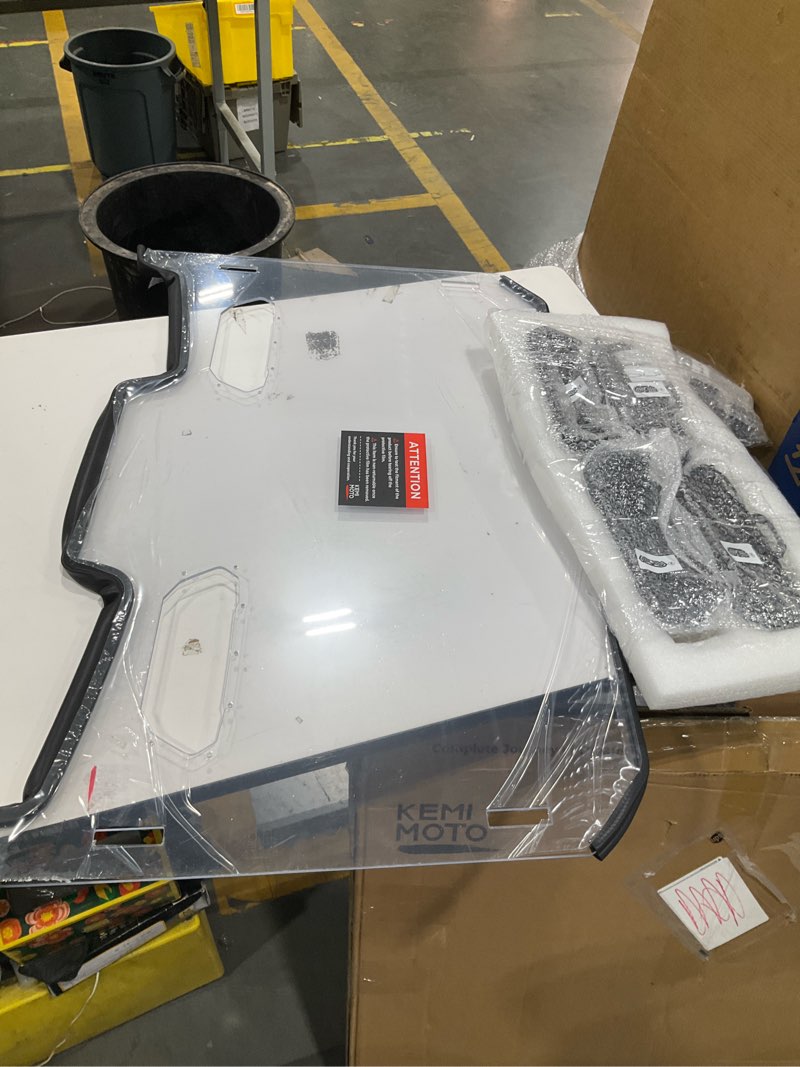 Condition photo showing As Is for kemimoto 2-in-1 xp 1000 front vented windshield replace#2884330 2884018 | hard-coated pc compatible with 2019-2023 polaris rzr xp 1000 / rzr xp turbo pre-installed rubber strip fit with roof&mirrors
