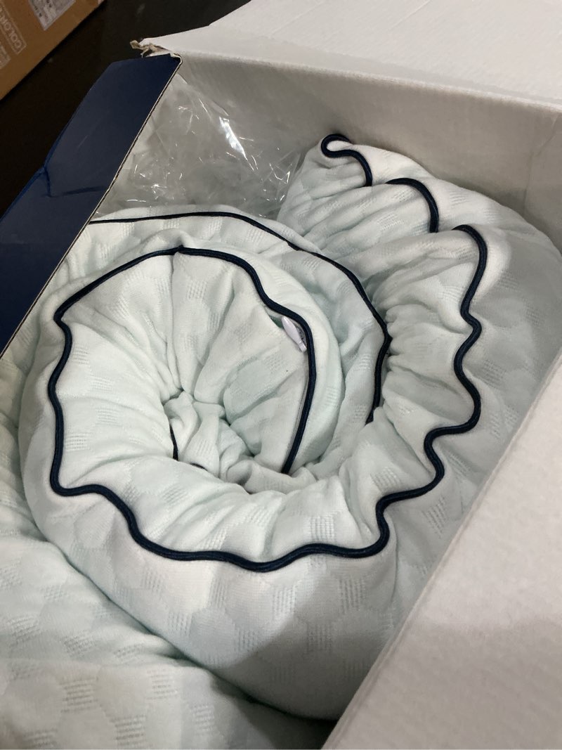 Condition photo showing As Is for weekender gel memory foam pillow - king size - 2-pack - medium firm feel - neck & shoulder support - for back & side sleepers - home, hotel, & hospital essentials