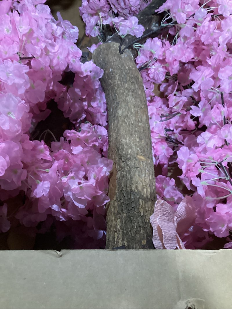 (Similar to) Artificial Cherry Blossom Tree with Wood Trunk and Pink Flowers for Home Decor, 6 Ft Faux Cherry Blossom Tree for Office Living Room Indoor Outdoor Decor,Pink-6x5ft Pink 6x5ft
