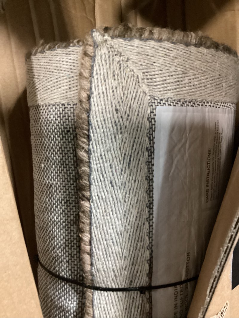 Condition photo showing New/Like New for nuloom melrose brown checkered hand tufted wool area rug, 5' x 8' | nuloom melrose checkered 5' x 8' wool area rug for living room bedroom dining room, brown brown 5' x 8' (rectangular)
