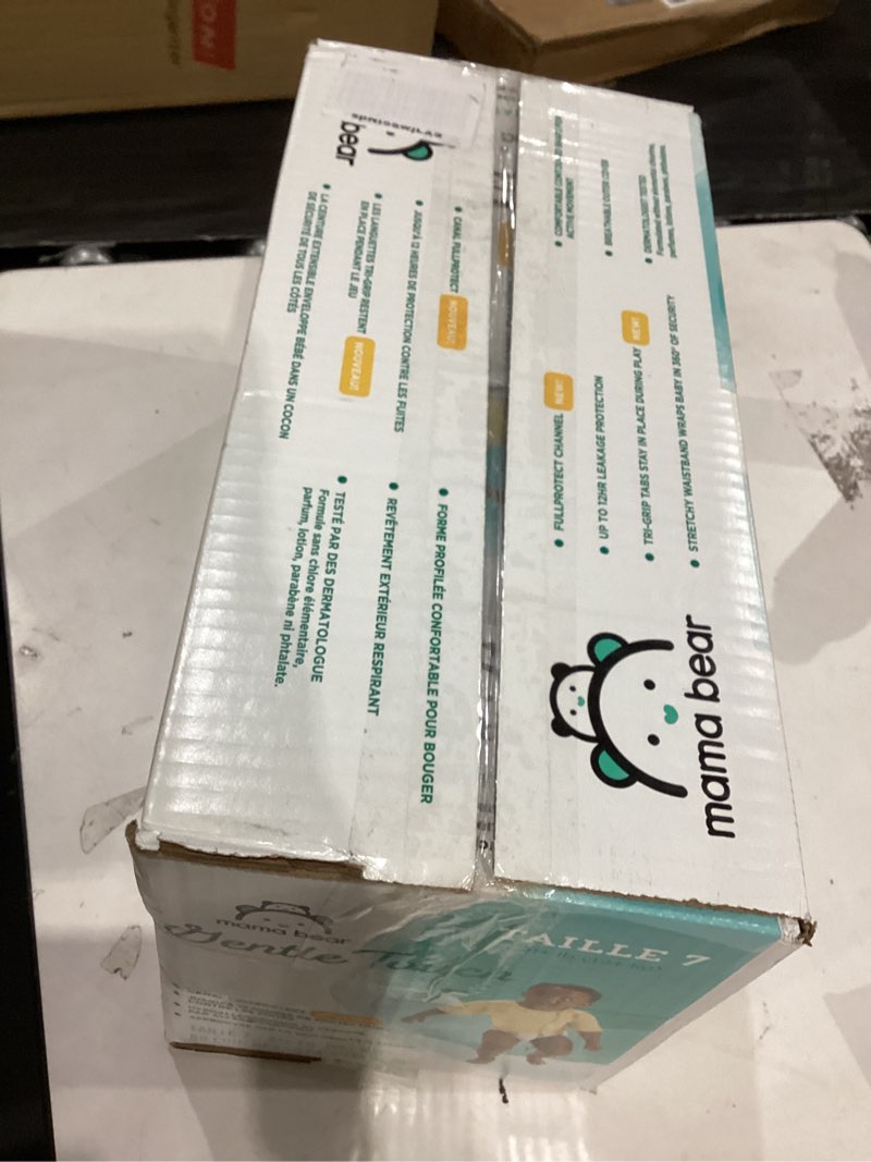 Condition photo showing New/Like New for Amazon Brand - Mama Bear Gentle Touch Diapers, Size 7, 80 Count (4 packs of 20) Size 7 (80 Count)