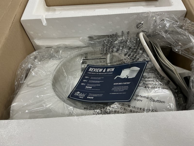 Condition photo showing Good Condition for Bio Bidet BB2000 Bliss Electric Bidet Toilet Seat, Warm Water with Air Dryer, Heated Seat with Sensor and Slow Close Lid, Night Light, Remote Control, Elongated, White Elongated Premium Bidet