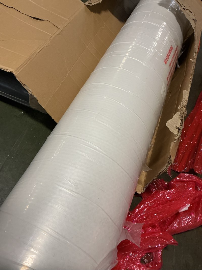 Condition photo showing New/Like New for FDW | 6 Inch King Mattress | Medium Firm | Gel Memory Foam Mattress | White | Bed in a Box, CertiPUR-US Certified | Pressure Relief, Cooling Ventilated Foam | Washable Removable Cover White King 6 IN