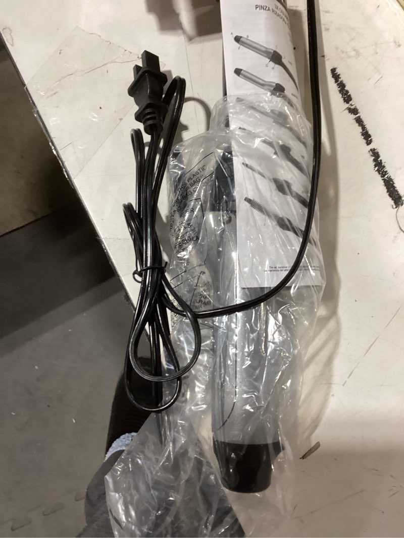 Condition photo showing Good Condition for Revlon Perfect Heat Triple Ceramic Curling Iron | For Silky Smooth Loose Curls (1-1/2 in)