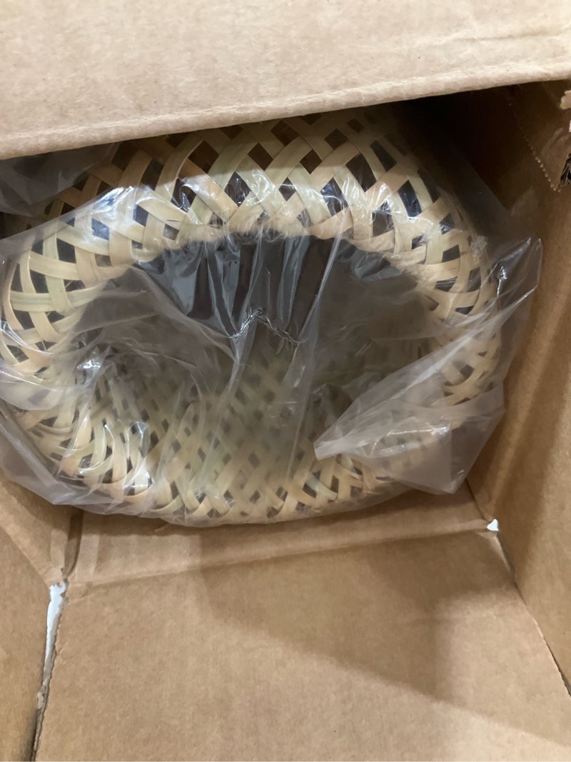 Condition photo showing New/Like New for arturesthome bamboo table lamps with shade, rustic farmhouse boho coastal desk lamp night light for decorative bedroom, study room, cafe, bookcase 5.9"x15.7"