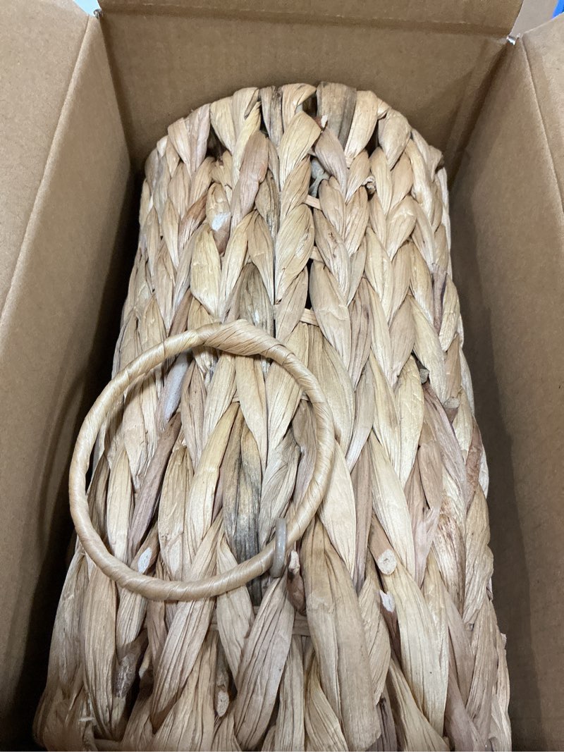 Condition photo showing Good Condition for Toilet Paper Storage,Water Hyacinth Toilet Paper Baskets Bathroom Organizer,Large Toilet Paper Holder for up to 9 Mega Rolls,Bathroom Accessories Organizer Natural Water Hyacinth