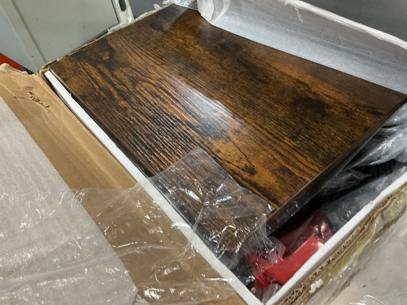 Condition photo showing As Is for Yoobure Nightstand with Charging Station, Small Night Stand with Fabric Drawers and Storage Shelf for Bedrooms, Nightstands for Small Spaces, Bedside Table with USB Ports & Outlets, Bed Side Table Vintage Brown/Black