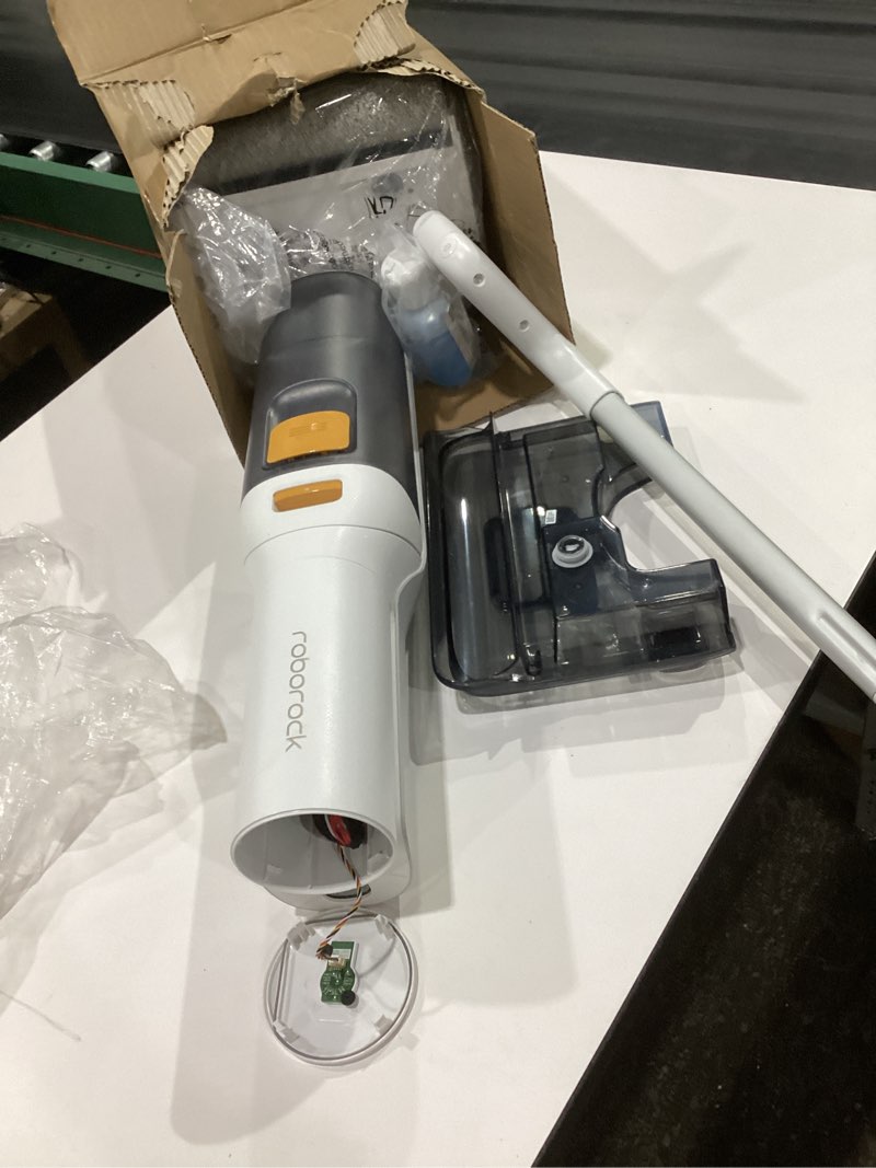 Condition photo showing As Is for roborock f25 gt set wet dry vacuum mop, wet dry vacuum cleaner cordless, 20000pa floor cleaner machine for tile hard floor, 194°f self cleaning mop combo with 180° lie-flat, 2 extra roller brush, not tested