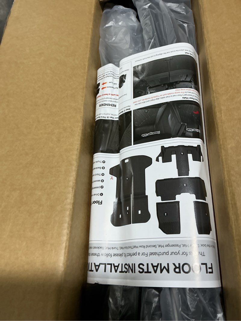 Condition photo showing Good Condition for (Similar to) for Cadillac Optiq Floor Mats 2025 2026,Car Mats for Cadillac Optiq 2025 2026 All Weather Floor Mats 1st & 2nd Row Floor Liner Custom Fit Optiq Accessories 36) For Optiq 2025-2026