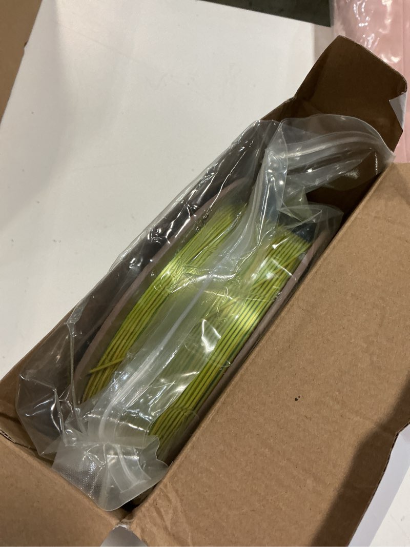 Condition photo showing New/Like New for comgrow tri-colors silk pla 3d printer filament, rainbow pla filament 1.75mm, dimensional accuracy +/- 0.02 mm, 1kg spool, coextrusion 3d filament with shiny silk red-blue-yellow red & blue & yellow polylactic acid