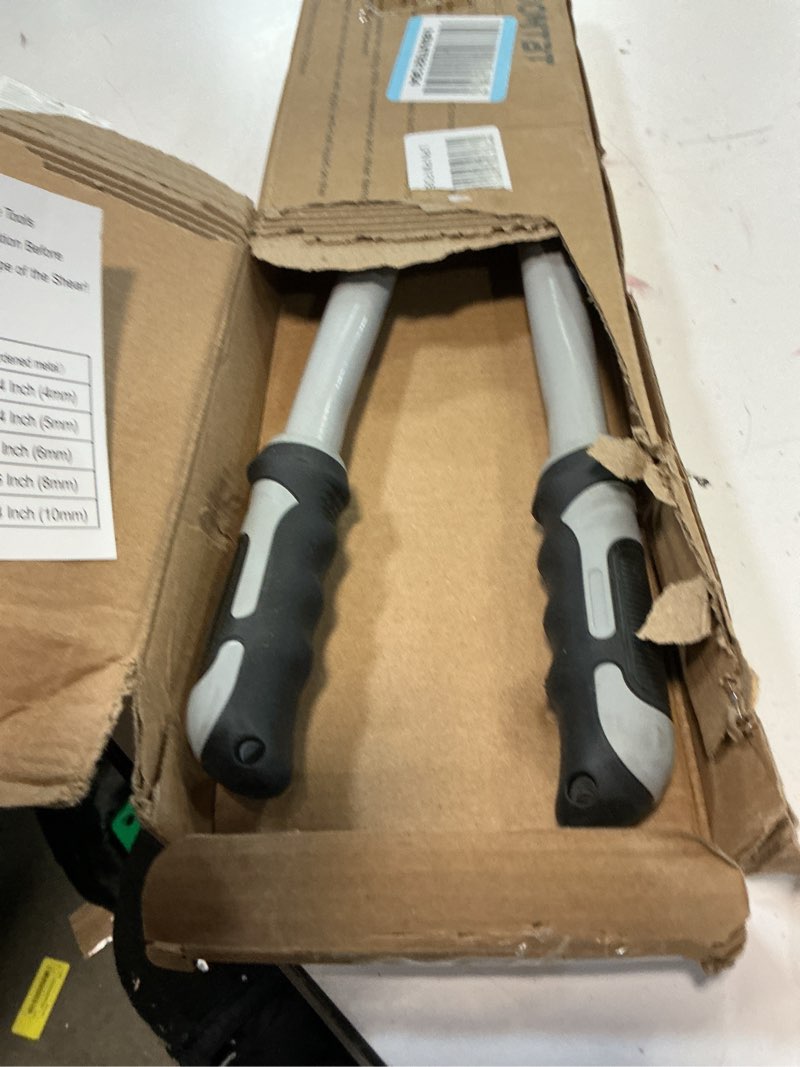 Condition photo showing As Is for 18 in heavy duty bolt cutter - industrial chromium molybdenum steel ergonomic design, effortless cutting for locks, chains, fences & rebars | long lifespan for construction, locksmiths & diy 18 inch-457mm