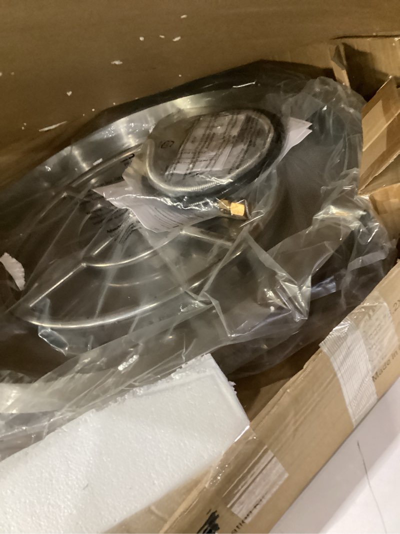 Condition photo showing New/Like New for Stanbroil 25 Inch Drop-in Round Natural Gas Fire Pit Kit with Spark Ignition,304 Stainless Steel Fire Pit Burner for Outdoor DIY Firepit - Natural Gas Version 25" Round