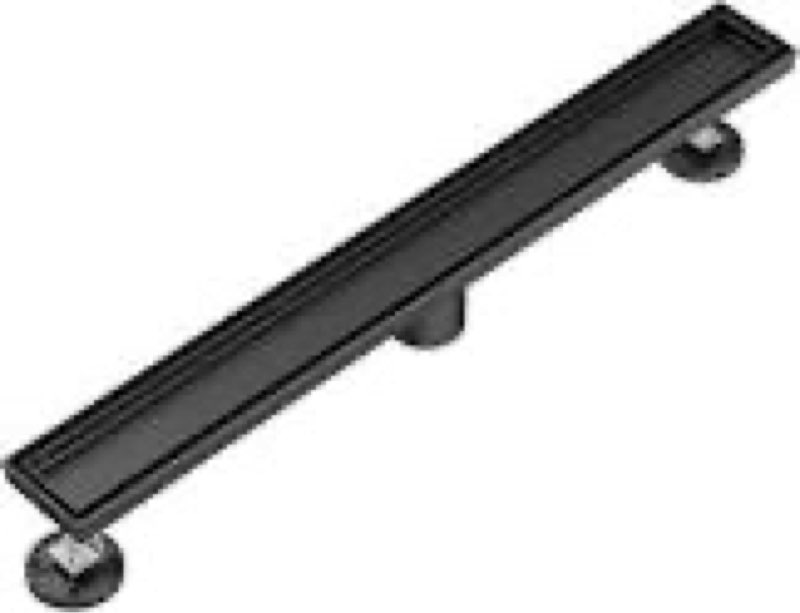neodrain 30 in matte black linear shower drain with 2-in-1 flat & tile insert cover, 304 stainless steel rectangle shower floor drain, floor shower drain matte black 30 in