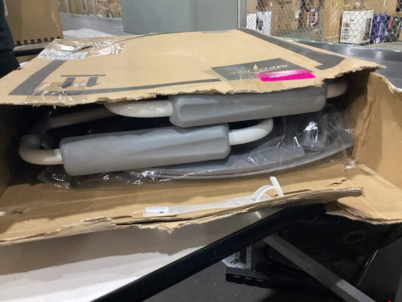 Condition photo showing Good Condition for Medline 3-in-1 Steel Bedside Commode, Elongated Seat, Sturdy Folding Frame, 7.5 QT. Bucket, 350 lb. Weight Capacity, Clip-on Seat, Easy Cleaning, Tool-Free Assembly, Gray